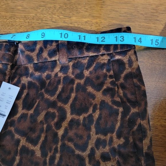 J Crew Washed velvet wide-leg trouser in jaguar print CQ057 Size 00 NWT - Picture 8 of 9